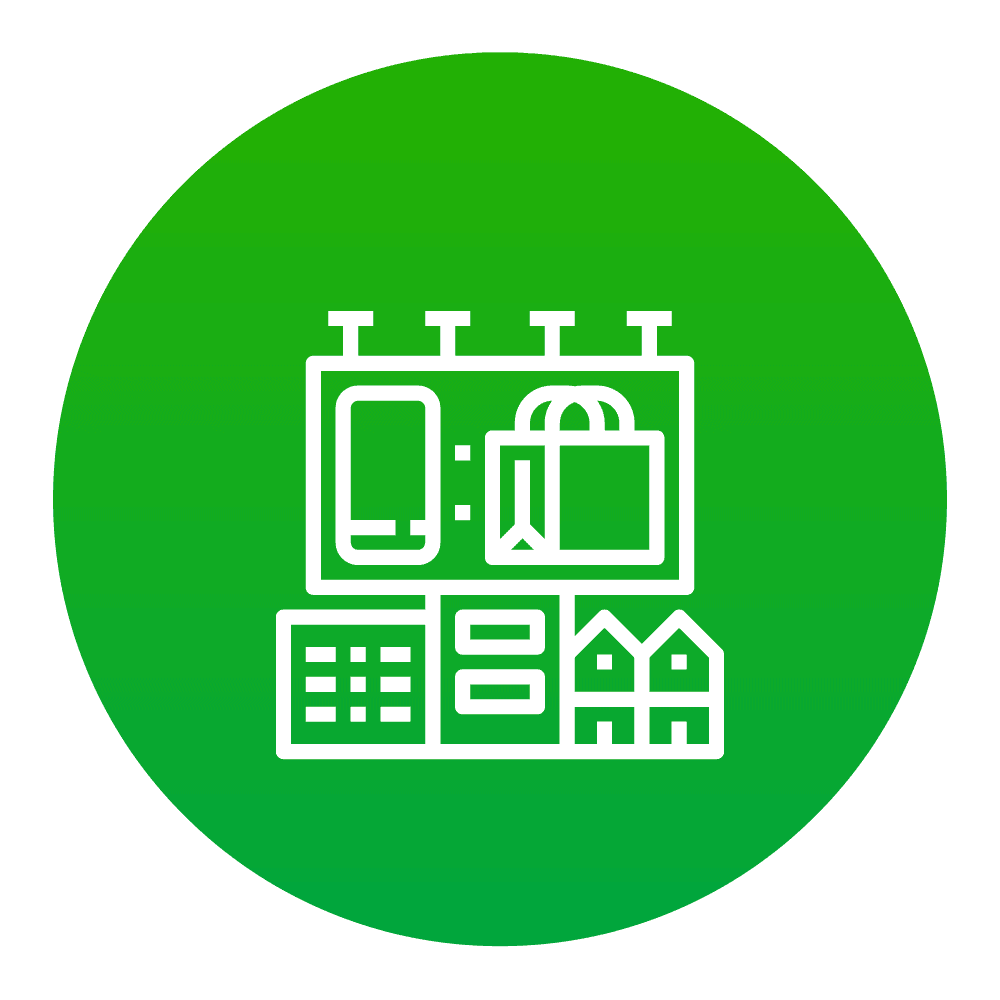 Vários segmentos de negócio atendidos